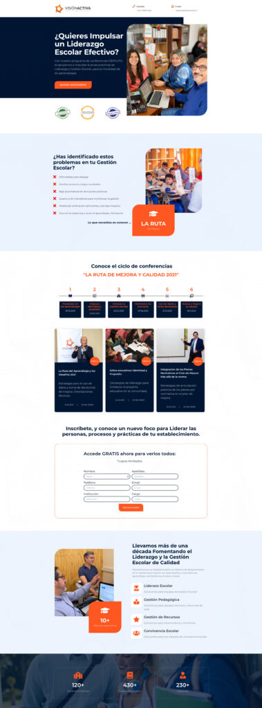 vision activa landing page 1